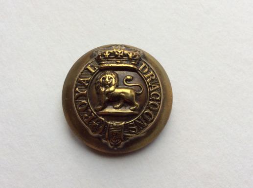 QVC ROYAL DRAGOONS Other Ranks Brass Button 