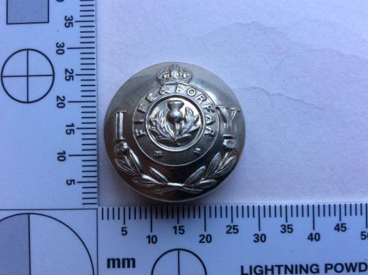 Fife & Forfar Imperial Yeomanry White Metal Button 