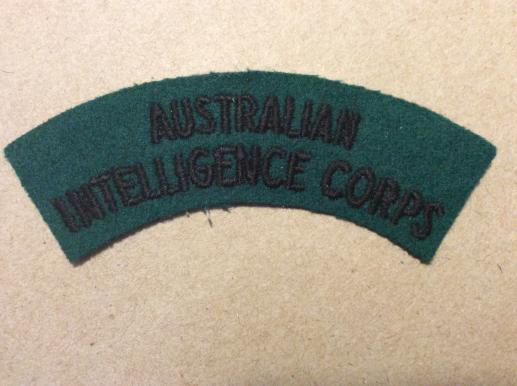 Australian Intelligence Corps wool Shoulder Title