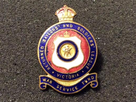 Australian Returned sailors & Soldiers,War Service Fund 