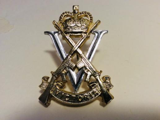 Australian Victoria Regiment Anodised Hat Badge by Stokes 