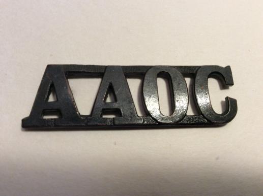 Australian Army Ordnance Corps (A.A.O.C) Shoulder Title 