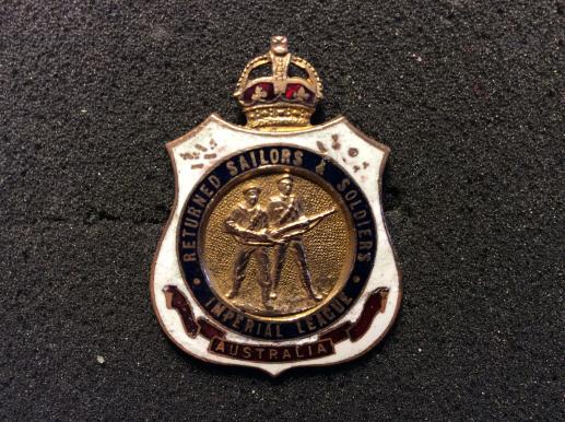 WW1 Australian Returned Sailors & Soldiers Lapel badge