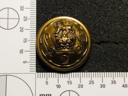 QVC 2nd Life Guards 1860-1902 Officers Gilt Button 