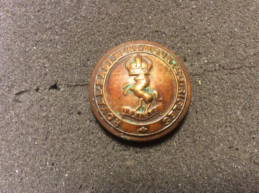 Royal East Kent Mounted Rifles, Large Bronze Button 