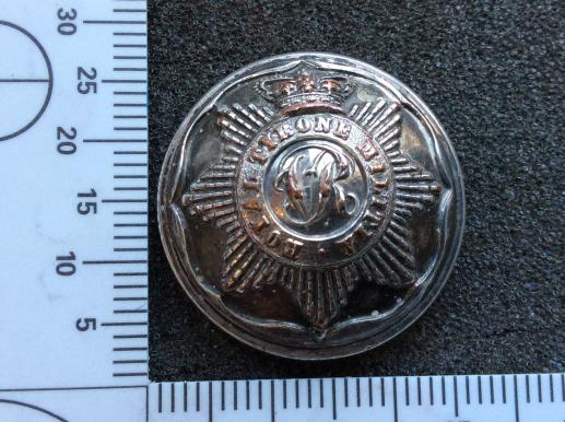 QVC Royal Tyrone Militia Officers Silver Plated Button 