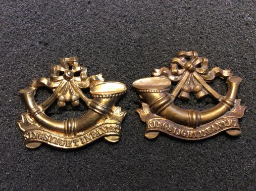 The Kings Shropshire Light Infantry 1881-1882 Collars 