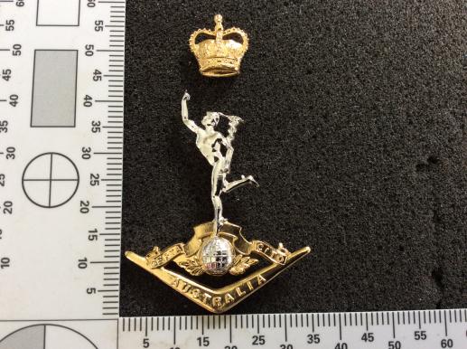 Anodised Royal Australian Corps Of Signals Cap badge