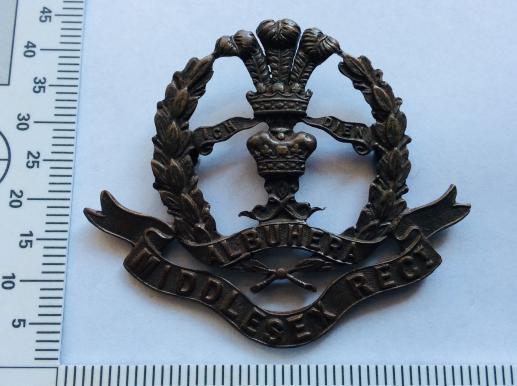 Middlesex Regiment Officers Service Dress Cap badge