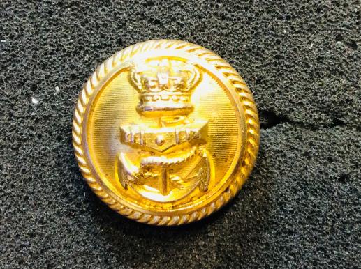 Pre 1891 Royal & Commonwealth Naval Officers Gilt Button 