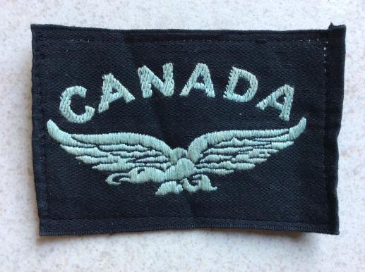 WW2 RCAF CANADA silk Shoulder Title 