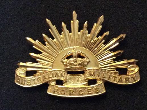 Australian 4th Pattern Rising Sun Hat Badge 1948-53