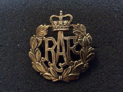 Post 1952 brass R.A.F ( Royal Air Force) ORs Cap badge