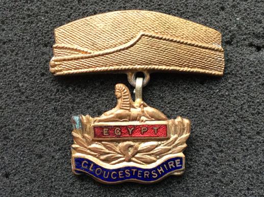 WW2 The Gloucestershire Regiment Gilt Sweetheart 