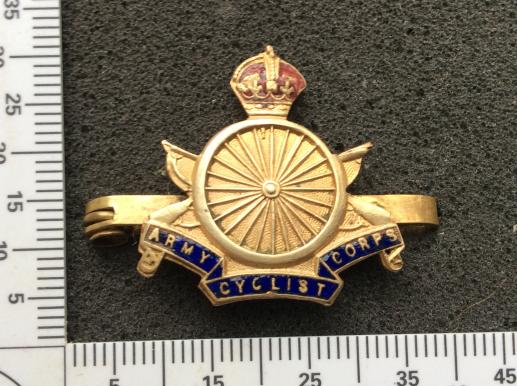 Post 1902 Army Cyclist Corps Tie pin or Sweetheart 