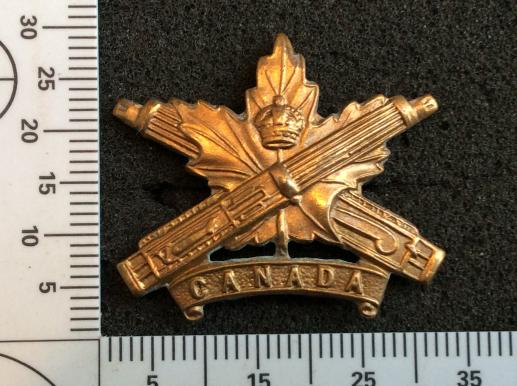 WW1 C.E.F Canadian Machine Corps Collar Badge 