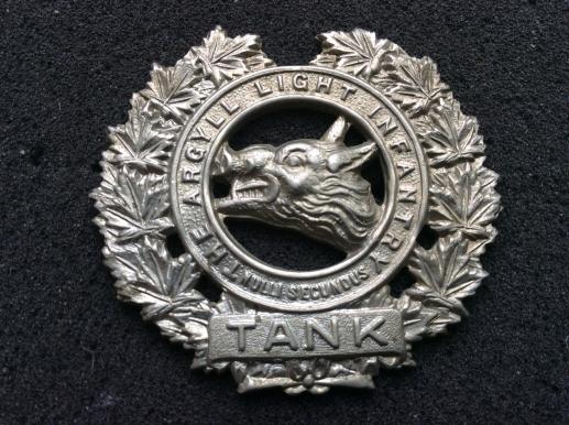 WW2 Canadian The Argyll Light Infantry ( Tank) Cap badge