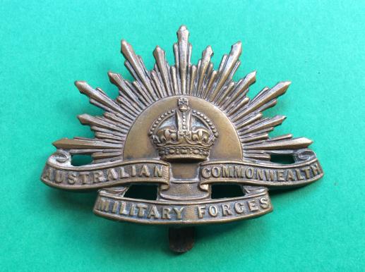 WW1 British Made Australian Rising Sun Hat badge