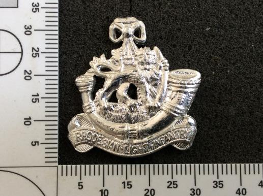 Rhodesian Light Infantry Anodised Collar Badge 