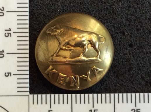 Kenya Regiment Brass Button 