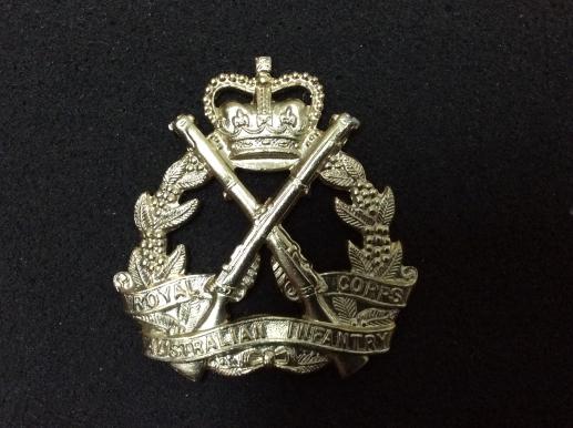 Anodised Royal Australian Infantry Corps Hat badge 1960s 