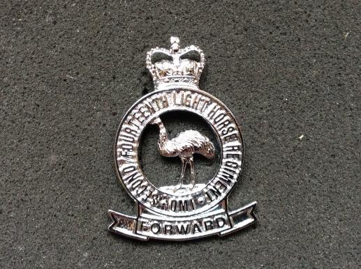 Australian 2nd/14th Light Horse Regiment Hat Badge 