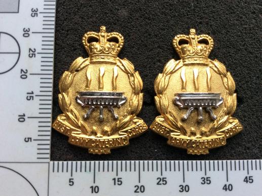 Australian Army Catering Corps Silver / Gilt Collar badges
