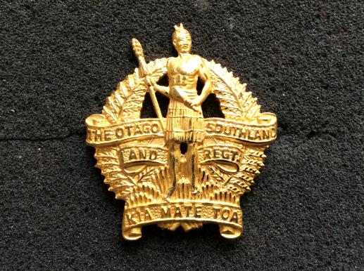 New Zealand Otago & Southland Regiment Officers Cap badge