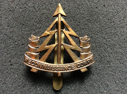 WW2 Reconnaissance Corps Other Ranks Brass Cap badge