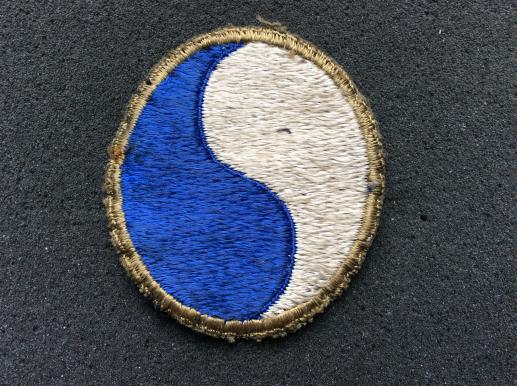 WW2 British made US Army 29th Division ( D-Day) silk patch