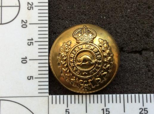 WW1 Canadian Engineers 20mm Button unusual maker 