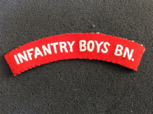 INFANTRY BOYS BATTALION cloth Shoulder title 