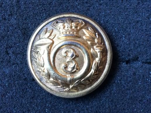 Indian 3rd Regiment Bombay Native ( Light) Infantry Button circa 1870s 