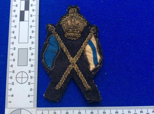 Post 1902 Signallers Bullion Sleeve Badge, Marines?