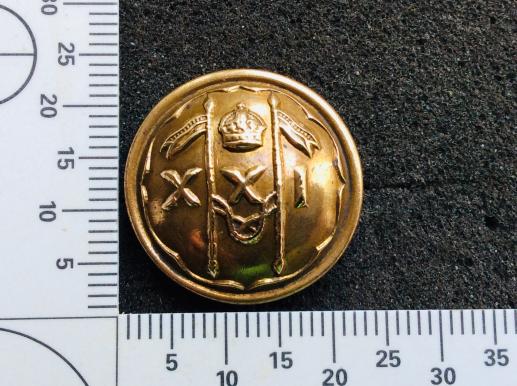 21st Lancers ( Empress Of India’s) Button Large 23mm size 