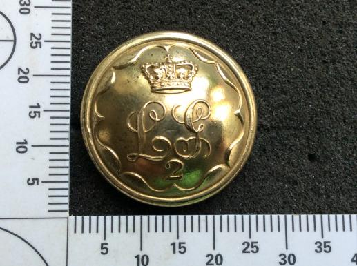 2nd Life Guards 1855-1860 Large 26mm Button 