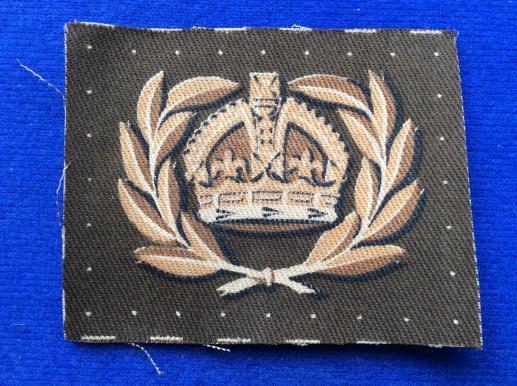 WW2 Printed Warrant Officer class II Sleeve badge