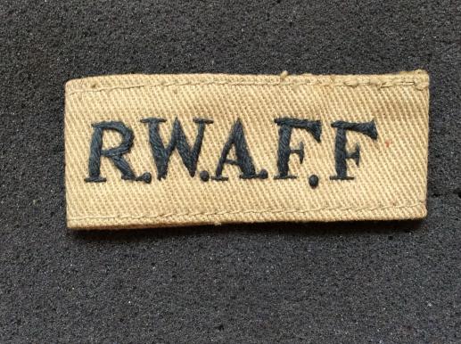WW2 Royal West Africa Frontier Force ( R.W.A.F.F) slip-on title