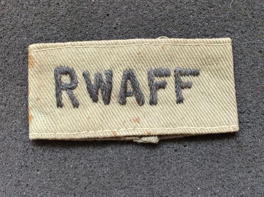 WW2 Royal West Africa Frontier Force ( RWAFF) slip-on title