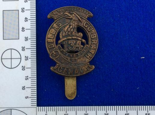 WW1 C.E.F 134th Infantry Bn, 48th Highlanders Cap badge