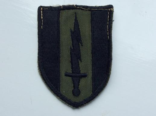 Vietnam era 1st Signal Brigade subdued Sleeve Patch