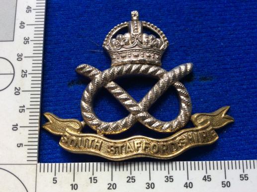 Officers South Staffordshire Regiment Cap badge