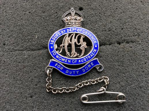 Australian Nearest Female Relatives AIF Silver badge