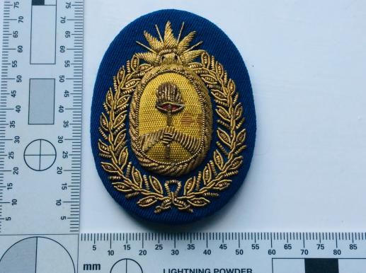 Argentinian Officers Cavalry School Bullion Cap badge