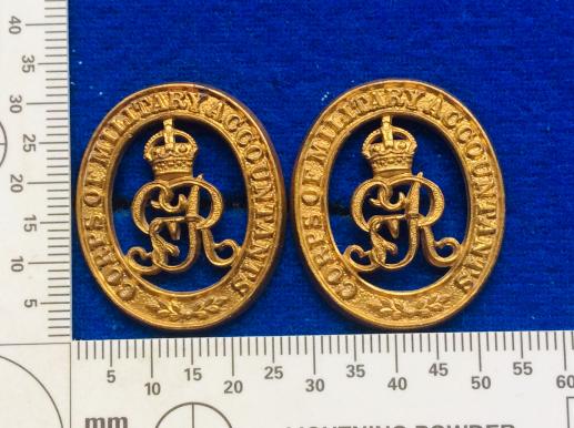 Corps Of Military Accountants Officers Collar badges