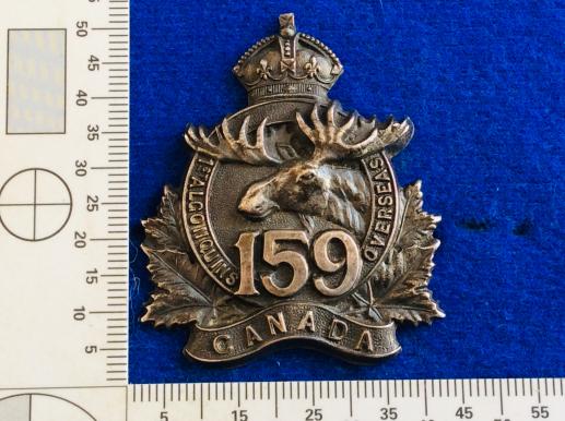 WW1 CEF Officers 159th Infantry Battalion Cap badge