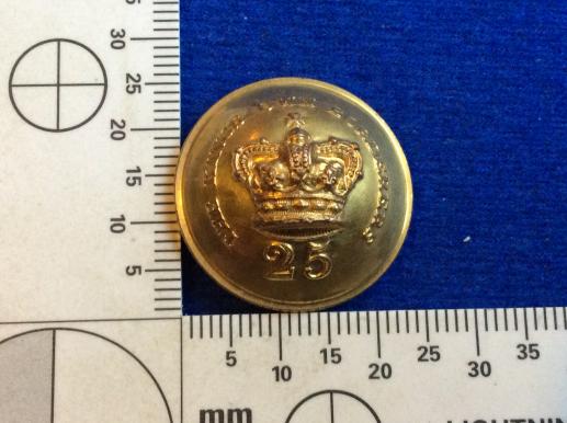 25th Regiment Of Foot, The Kings Own Borderers Officers Button 