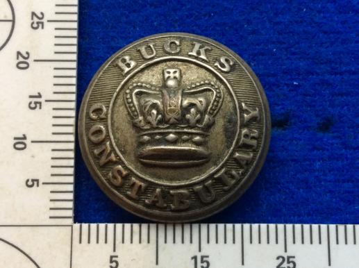 Victorian Bucks Constabulary Tunic Button 