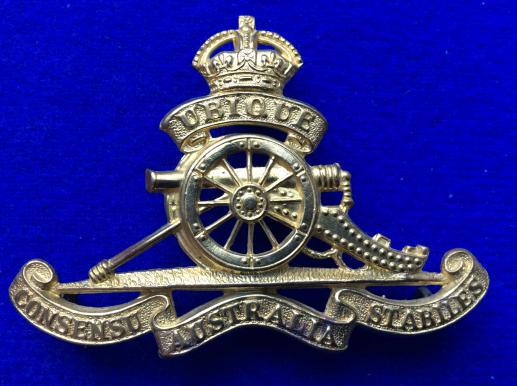 WW2 Australian Artillery Regiment 1930-42 Cap badge