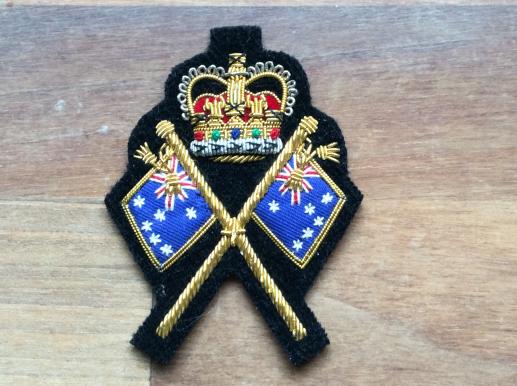 Royal Australian Army Colour-Sergeants Bullion Rank badge